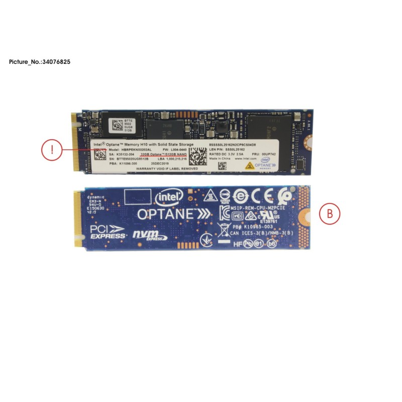 34076825 - SSD INTEL OPTANE 32GB.512GB