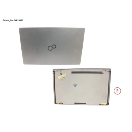 34078421 - LCD BACK COVER BLACK W. TOUCH