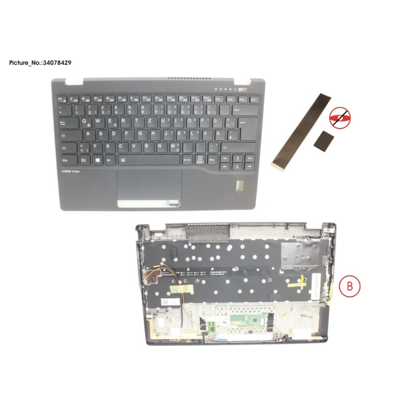 34078429 - UPPER ASSY INCL. KB GERMAN W.FP(TBT)4G