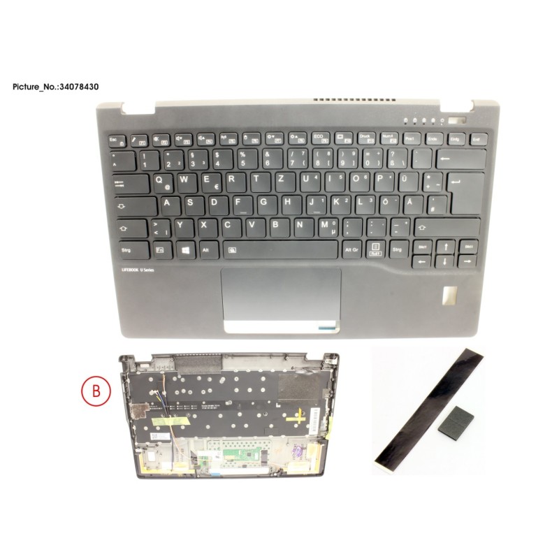 34078430 - UPPER ASSY INCL. KB GERMAN W.FP(TBT)5G