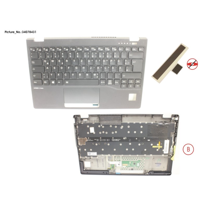 34078431 - UPPER ASSY INCL. KB GERMAN W.PV(TBT)