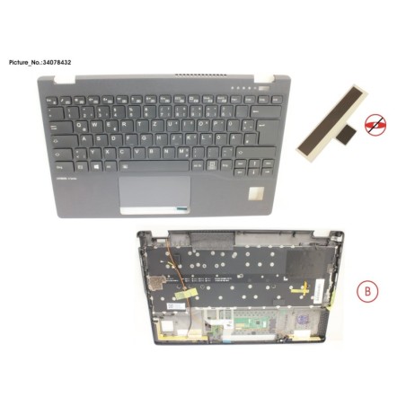 34078432 - UPPER ASSY INCL. KB GERMAN W.PV(TBT)4G