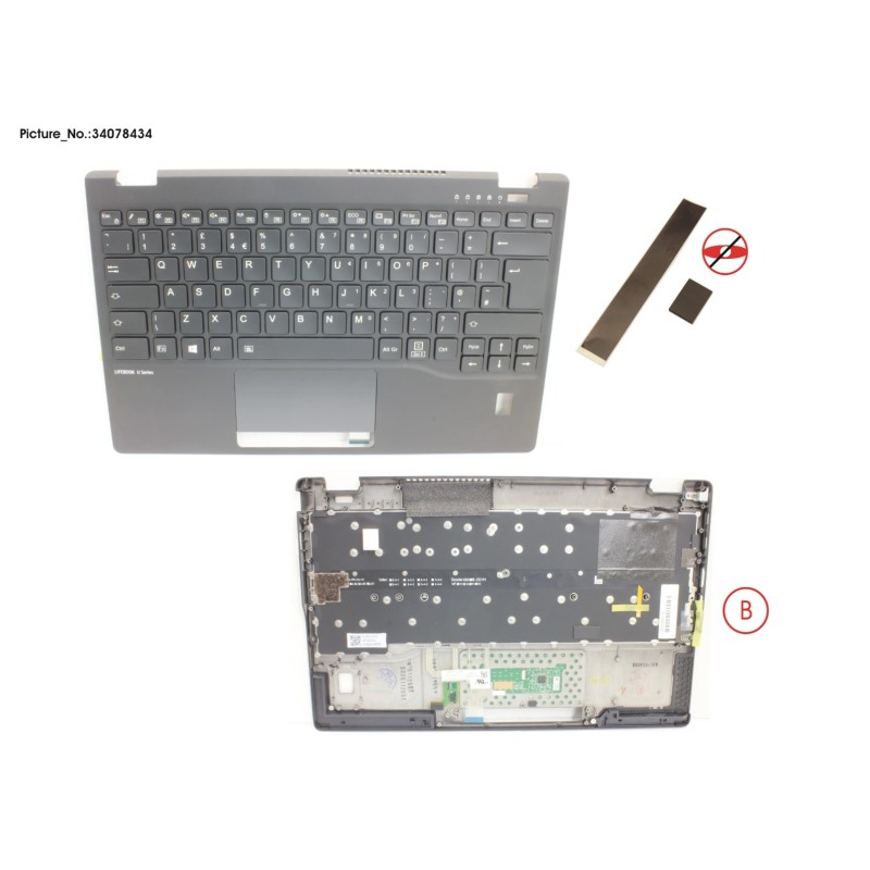 34078434 - UPPER ASSY INCL. KB UK W.FP(TBT)
