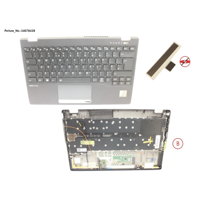 34078438 - UPPER ASSY INCL. KB UK W.PV(TBT)4G