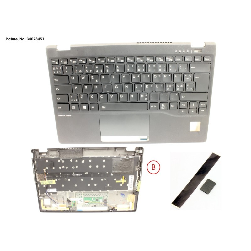 34078451 - UPPER ASSY INCL. KB NORDIC W.PV(TBT)5G