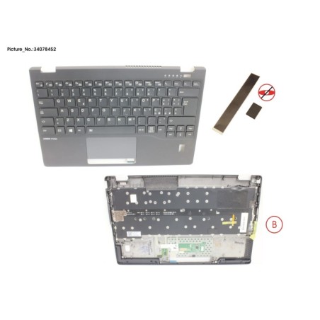 34078452 - UPPER ASSY INCL. KB ITALIAN W.FP(TBT)