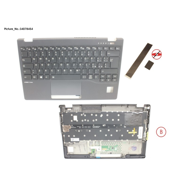 34078454 - UPPER ASSY INCL. KB ITALIAN W.PV(TBT)