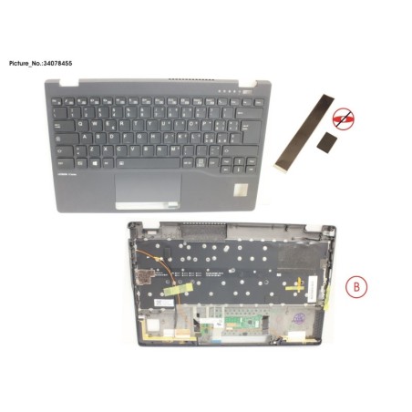 34078455 - UPPER ASSY INCL. KB ITALIAN W.PV(TBT)4G