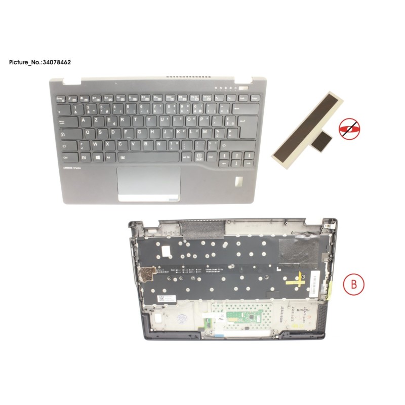 34078462 - UPPER ASSY INCL. KB FRANCE W.FP(TBT)