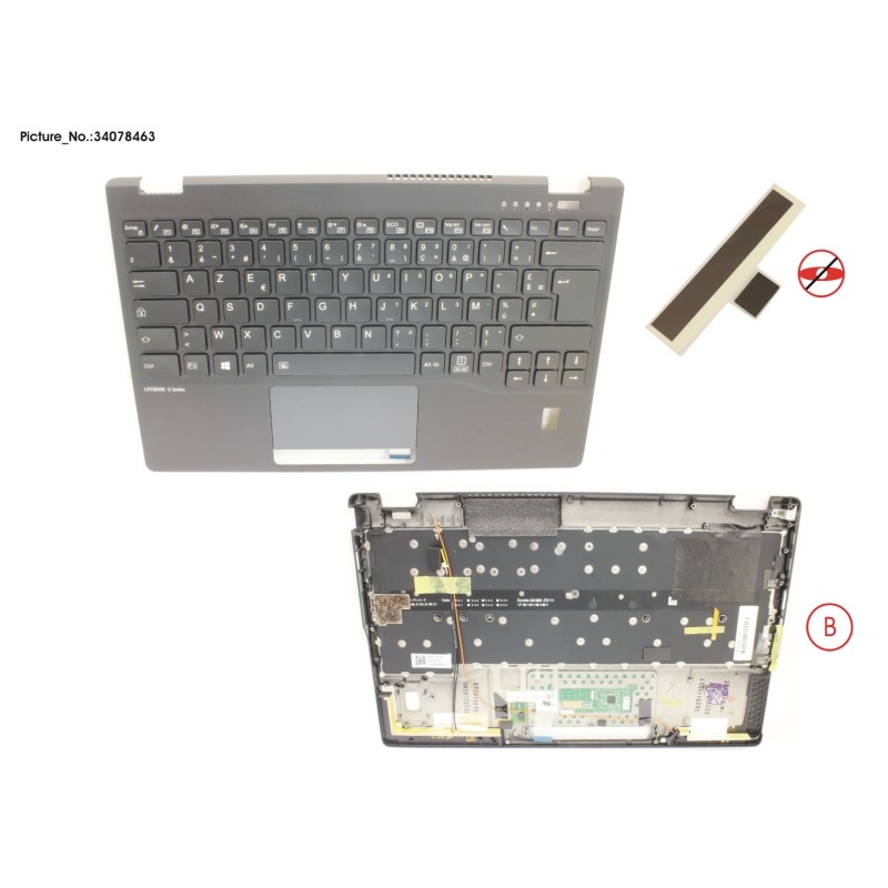 34078463 - UPPER ASSY INCL. KB FRANCE W.FP(TBT)4G