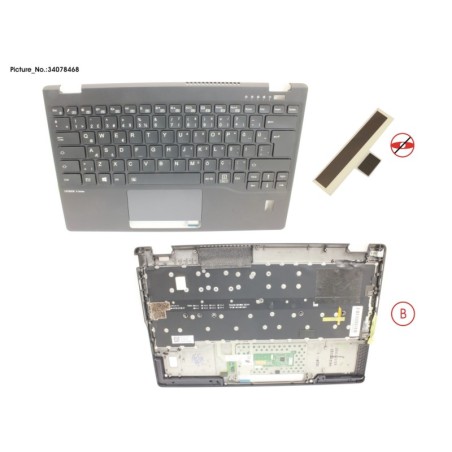 34078468 - UPPER ASSY INCL. KB TURKEY W.FP(TBT)