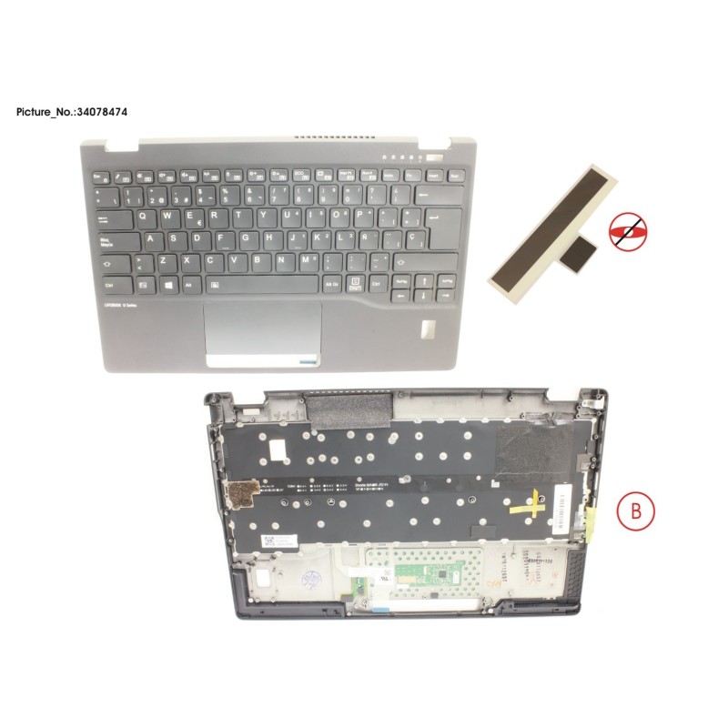 34078474 - UPPER ASSY INCL. KB SPAIN W.FP(TBT)