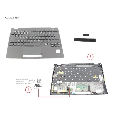 34078478 - UPPER ASSY INCL. KB SPAIN W.PV(TBT)4G