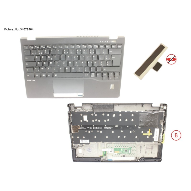 34078484 - UPPER ASSY INCL. KB BELGIUM W.FP(TBT)