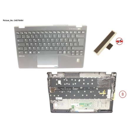 34078484 - UPPER ASSY INCL. KB BELGIUM W.FP(TBT)