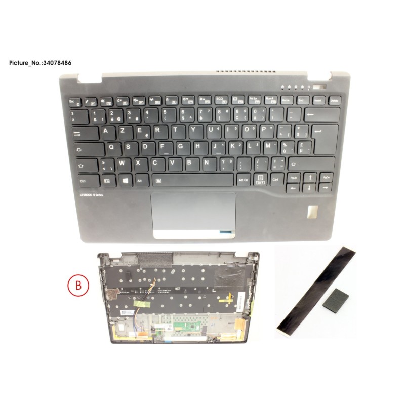34078486 - UPPER ASSY INCL. KB BELGIUM W.FP(TBT)5G