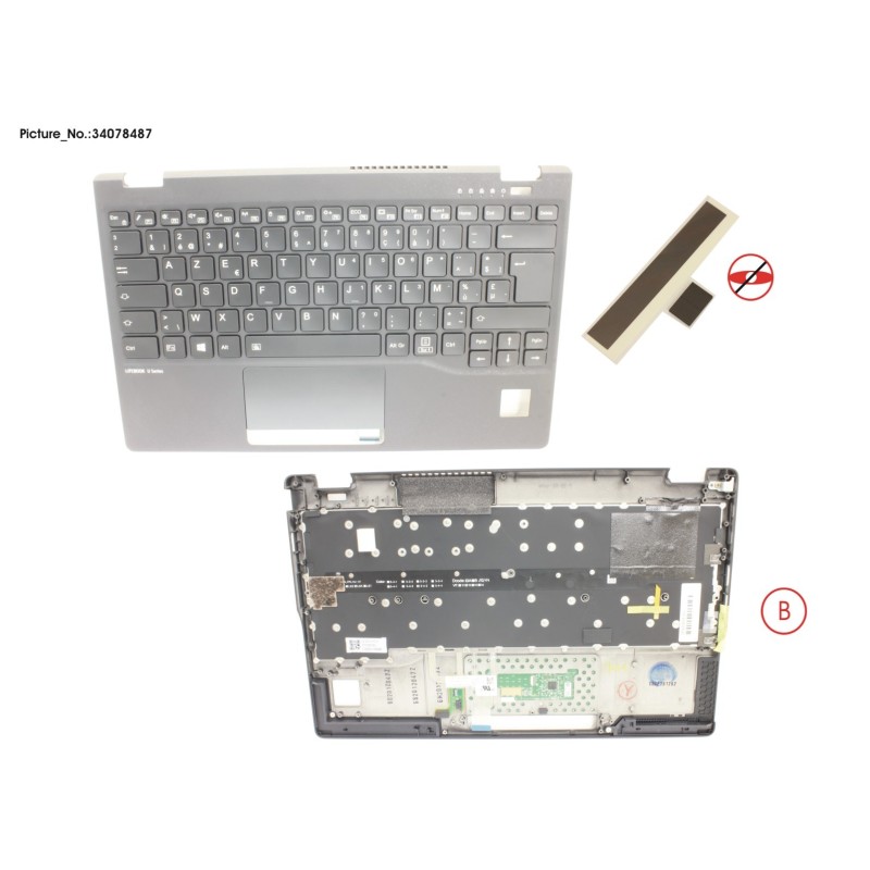 34078487 - UPPER ASSY INCL. KB BELGIUM W.PV(TBT)
