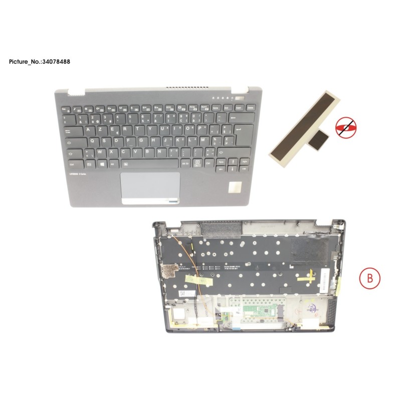 34078488 - UPPER ASSY INCL. KB BELGIUM W.PV(TBT)4G