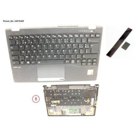 34078489 - UPPER ASSY INCL. KB BELGIUM W.PV(TBT)5G