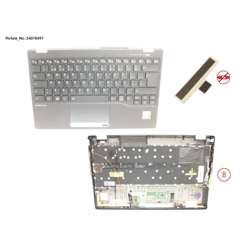 34078497 - UPPER ASSY INCL. KB PORTUGAL W.PV(TBT)4G