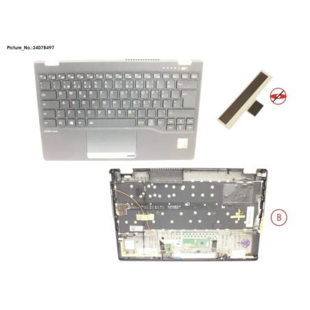34078497 - UPPER ASSY INCL. KB PORTUGAL W.PV(TBT)4G