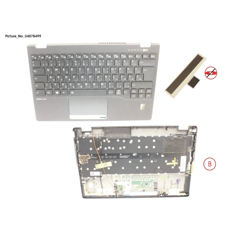 34078499 - UPPER ASSY INCL. KB HUNGARY W.FP(TBT)4G