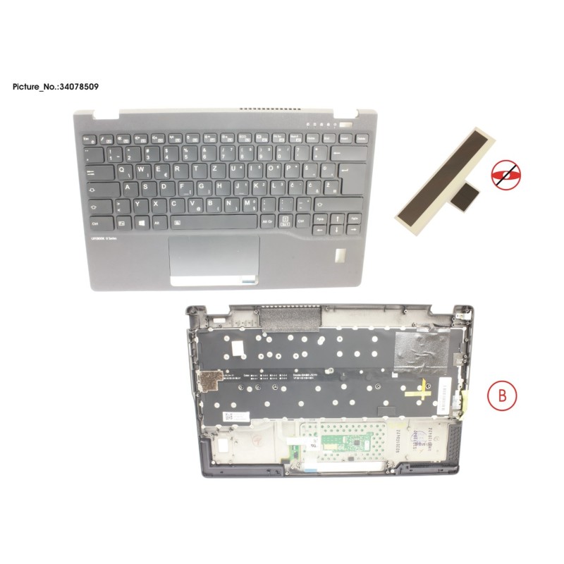 34078509 - UPPER ASSY INCL. KB E EUROPE W.FP(TBT)