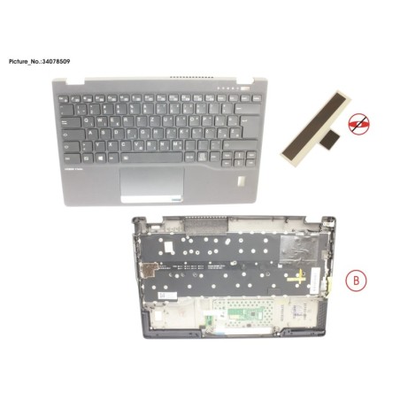 34078509 - UPPER ASSY INCL. KB E EUROPE W.FP(TBT)