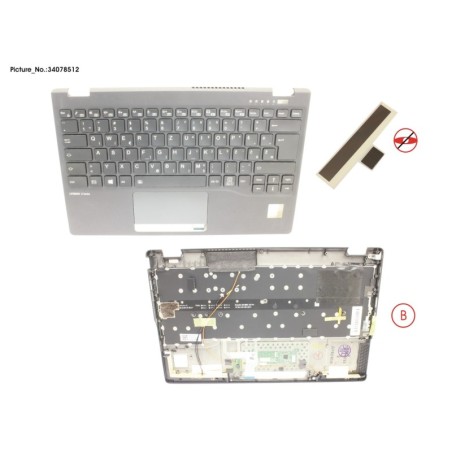 34078512 - UPPER ASSY INCL. KB E EUROPE W.PV(TBT)4G