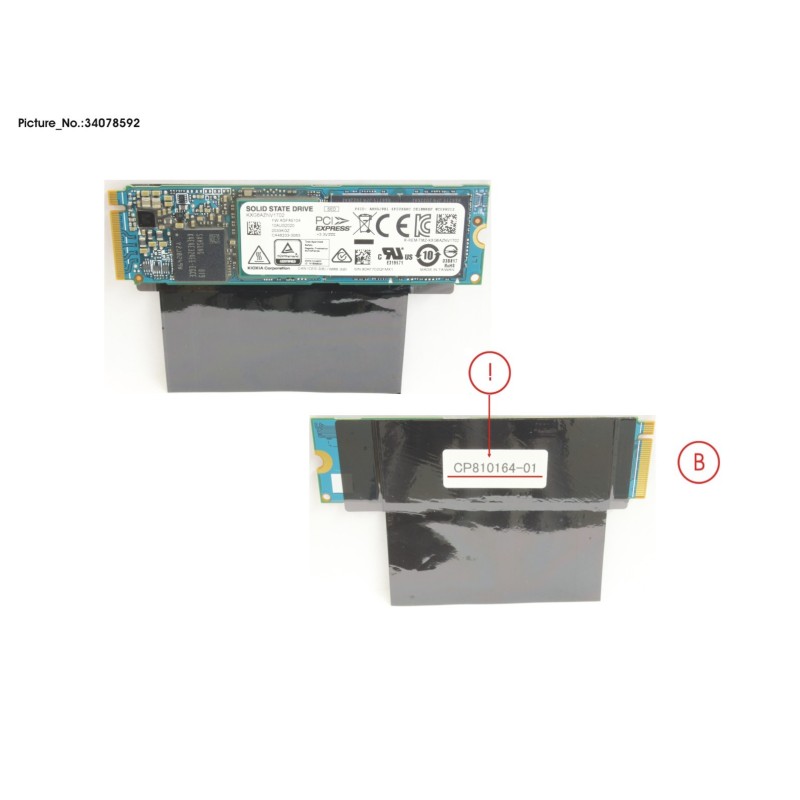 34078592 - SSD PCIE M.2 1TB ASSY (SED)
