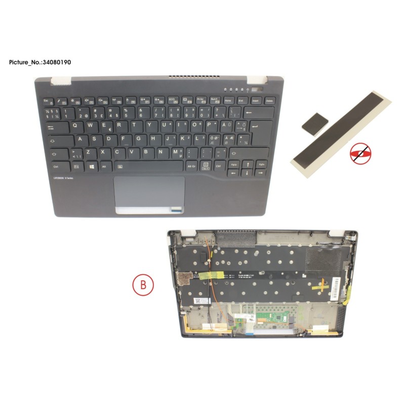 34080190 - UPPER ASSY INCL. KB NORDIC W. 4G ANT.