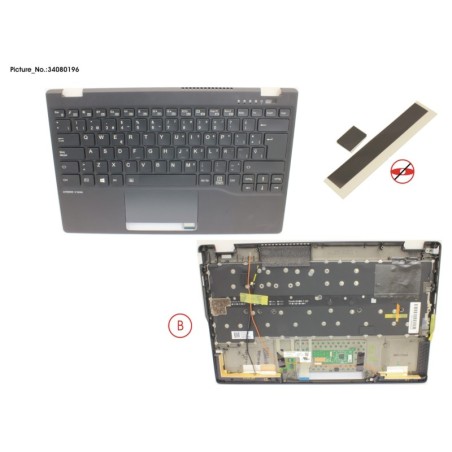 34080196 - UPPER ASSY INCL. KB SPAIN W. 4G ANT.