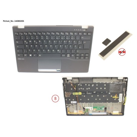 34080205 - UPPER ASSY INCL. KB GERMAN W. 4G ANT.