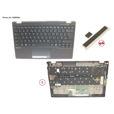 34080206 - UPPER ASSY INCL. KB UK