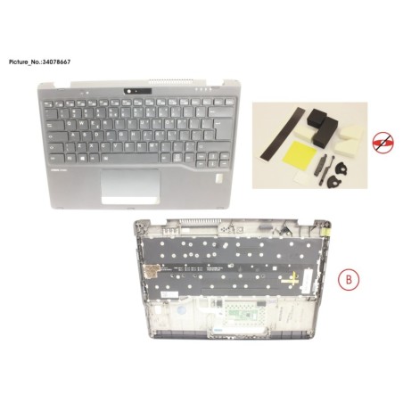 34078667 - UPPER ASSY INCL. KEYB UK.US W.FP