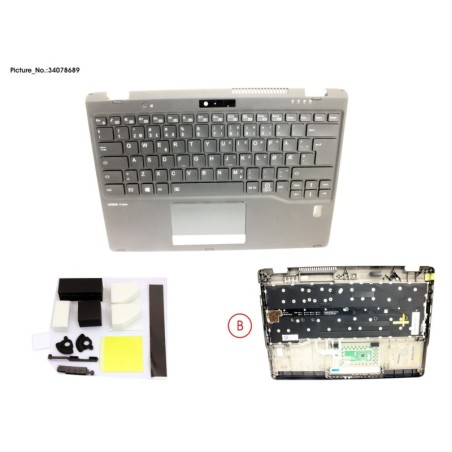 34078689 - UPPER ASSY INCL. KEYB NORWAY W.FP
