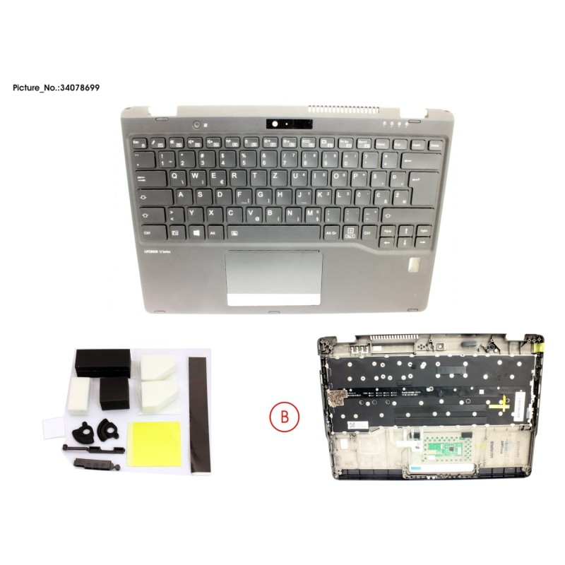 34078699 - UPPER ASSY INCL. KEYB E EUROPE W.FP