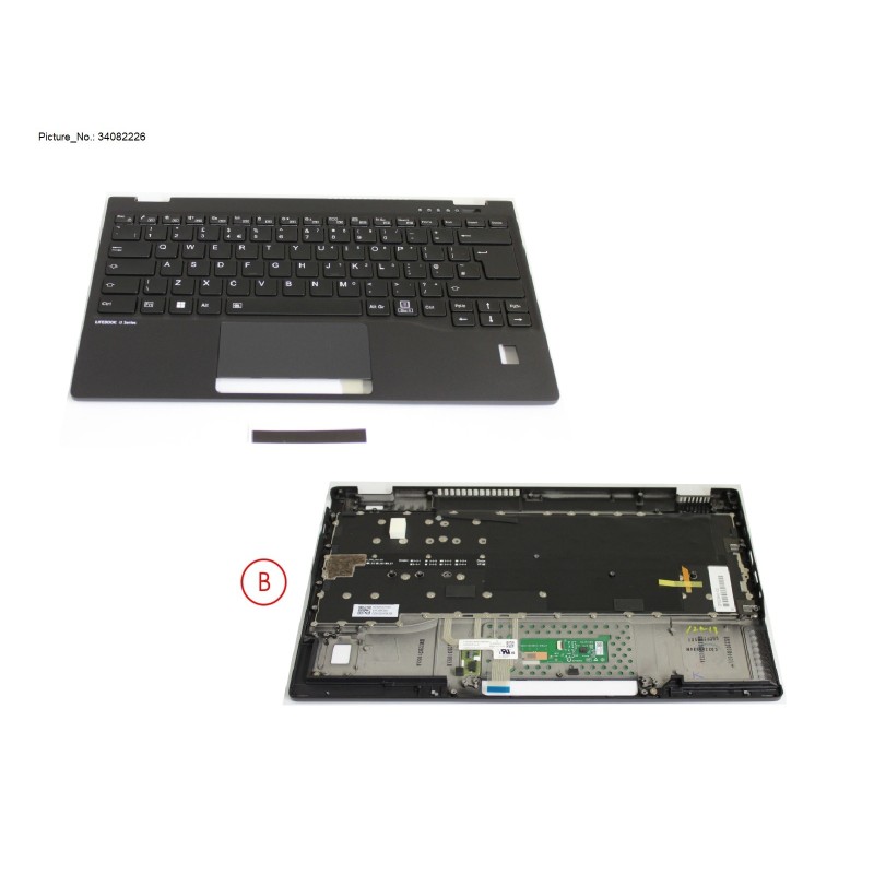 34082226 - UPPER ASSY INCL. KB UK W. FP