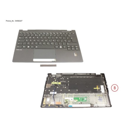 34082227 - UPPER ASSY INCL. KB UK W. FP (5G ANT)