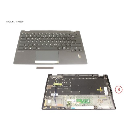 34082229 - UPPER ASSY INCL. KB US W. FP (5G ANT)