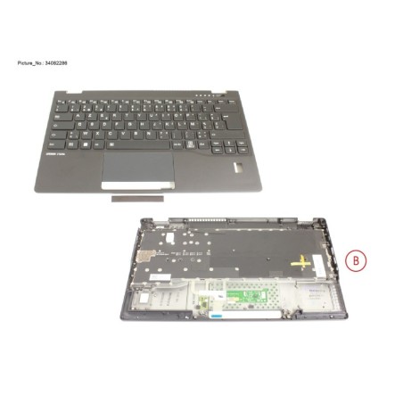34082286 - UPPER ASSY INCL. KB BELGIUM W. FP