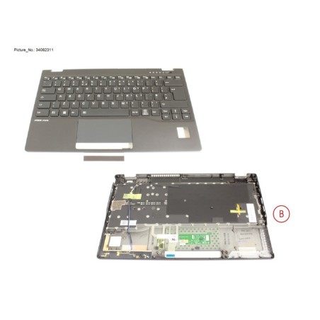 34082311 - UPPER ASSY INCL. KB UK W. PV (5G ANT)