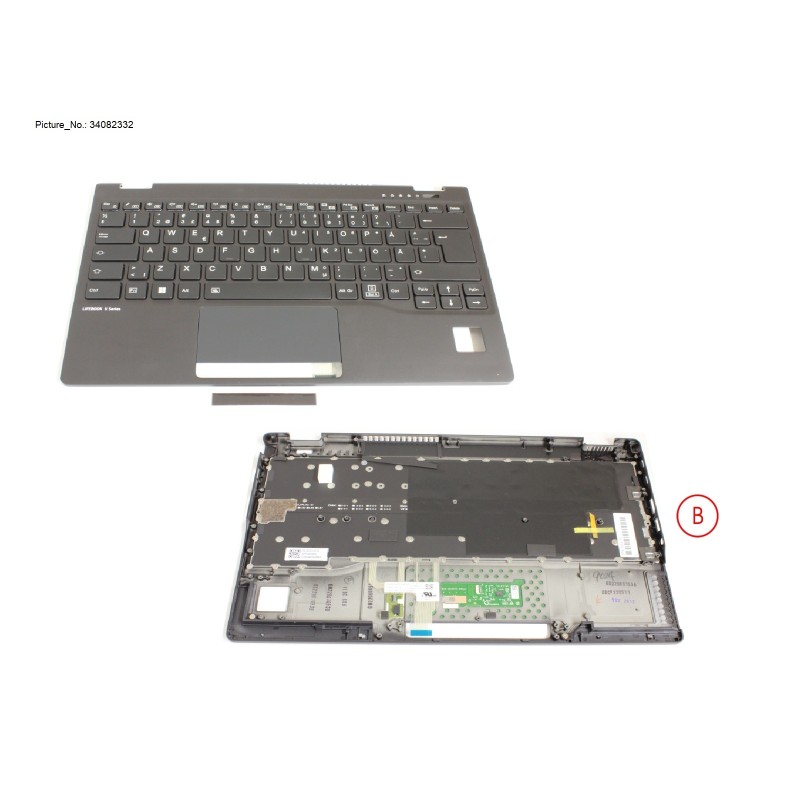34082332 - UPPER ASSY INCL. KB SWEDEN W. PV