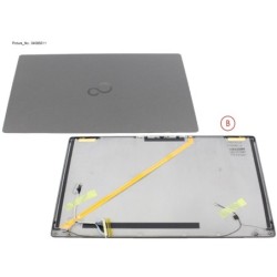 34085011 - LCD BACK COVER BK W.HELLO W.WLAN W.TOUCH