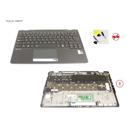 34082727 - UPPER ASSY INCL. KEYB SPAIN W.PV