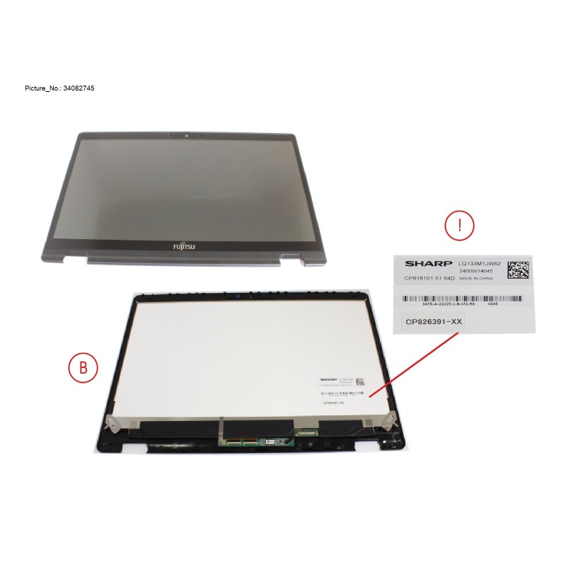 34082745 - LCD ASSY FHD. AG INCL.TOUCHPANEL