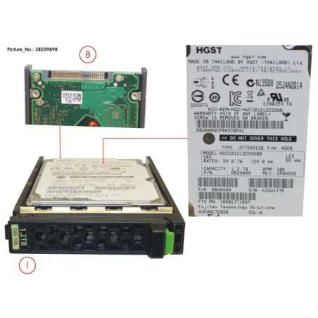 38039898 - HD SAS 6G 1.2TB 10K HOT PL 2.5  EP
