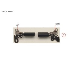34074043 - HINGE SET L.R (INCL. HINGE COVER BLACK)