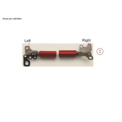 34074044 - HINGE SET L.R (INCL. HINGE COVER RED)