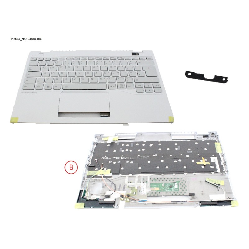 34084104 - UPPER ASSY W. KB WHITE UK NORMAL